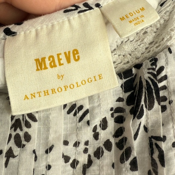 Maeve by Anthropologie Flutter-Sleeve Babydoll Mini Dress - Picture 5 of 6